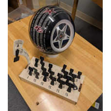 Spin gauge and hole size determinators combo tool